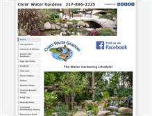 Tablet Screenshot of chriswatergardens.com